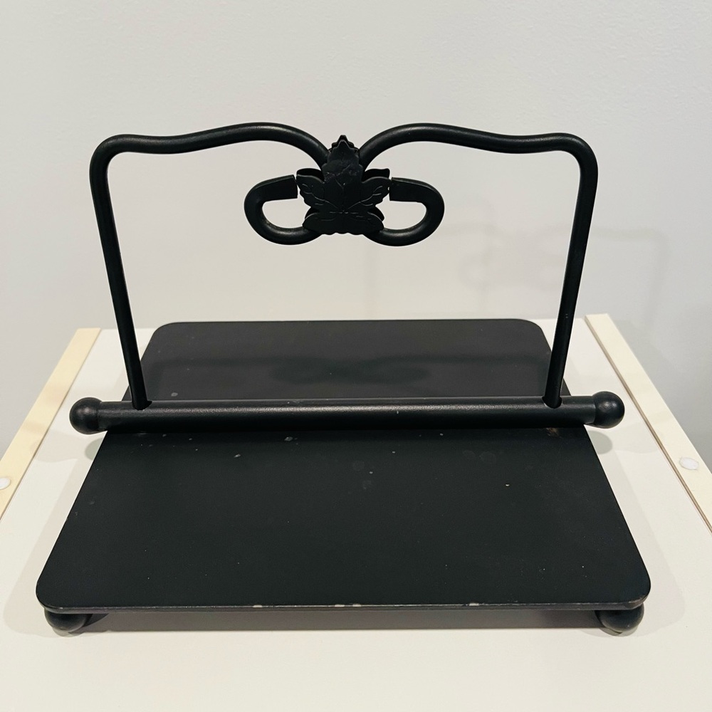 Longaberger black wrought iron napkin holder
